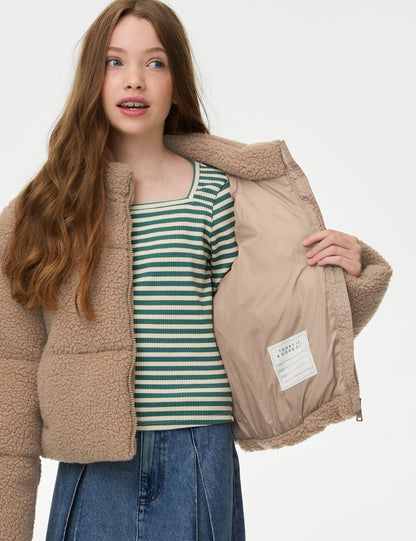 Puffer Şişme Borg Ceket