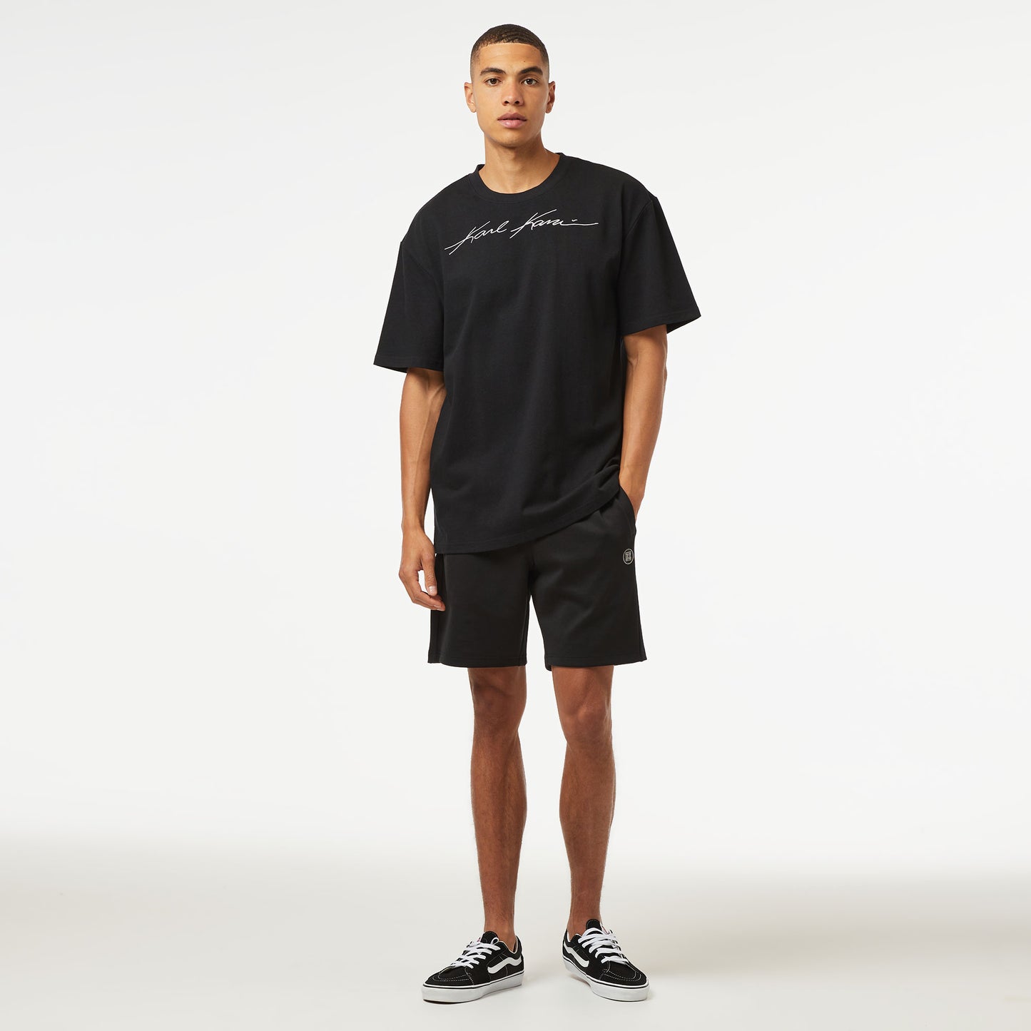 Karl Kani Autograph Heavy Jersey Boxy Erkek Siyah T-shirt