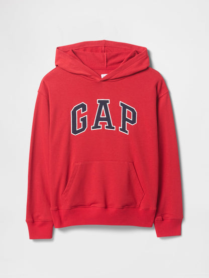 Kırmızı Gap Logo Relaxed Havlu Kumaş Sweatshirt
