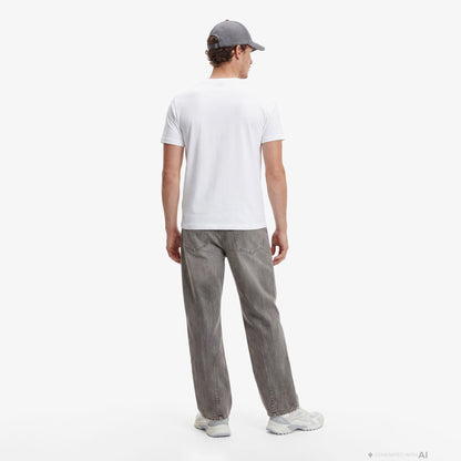 Calvin Klein 20s College Graphic Erkek Beyaz T-shirt