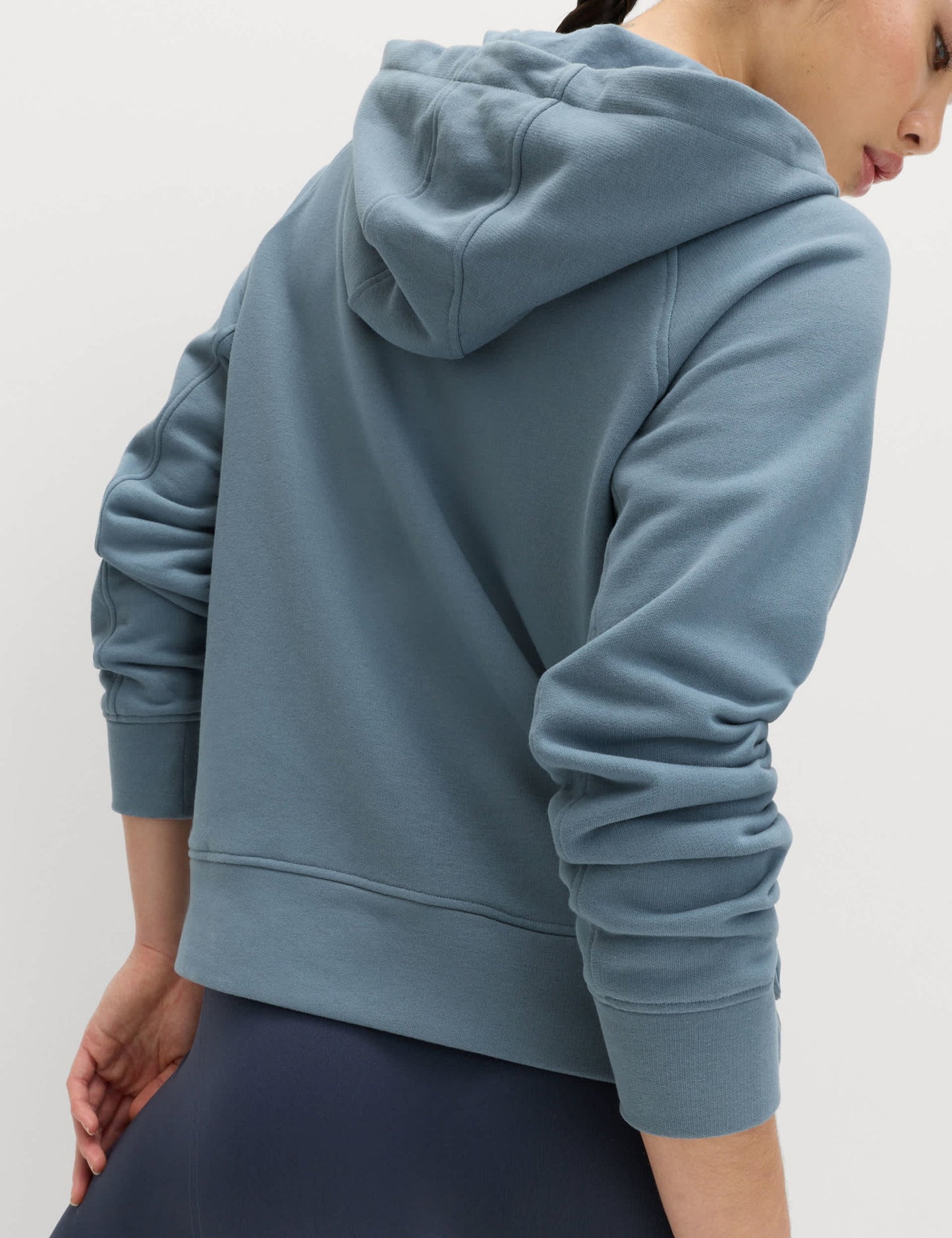 Pamuk Karışımlı Fermuarlı Rahat Kesim Kapüşonlu Sweatshirt