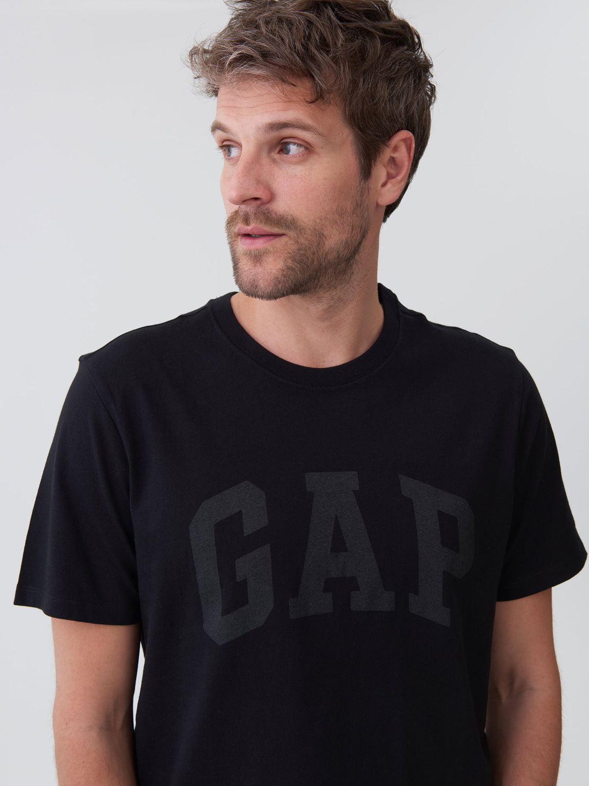 Siyah Everyday Soft Gap Logo 2'li T-shirt Seti