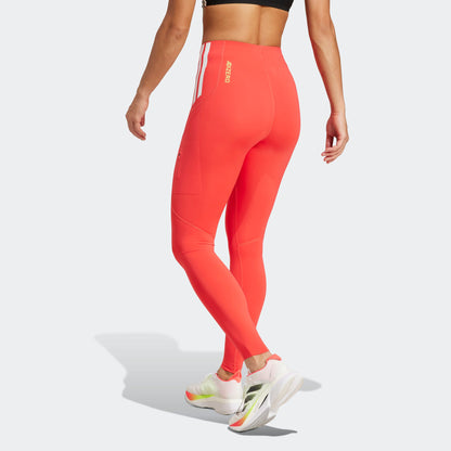 Adidas Adizero Full Length Kadın Kırmızı Koşu Taytı