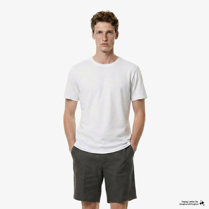 Ucla Regular Fit Erkek Beyaz T-shirt