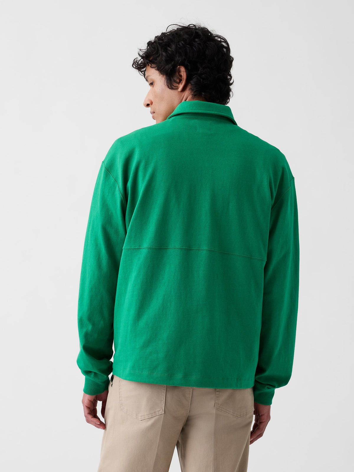 Yeşil Gap × Malbon Oversized Polo T-shirt