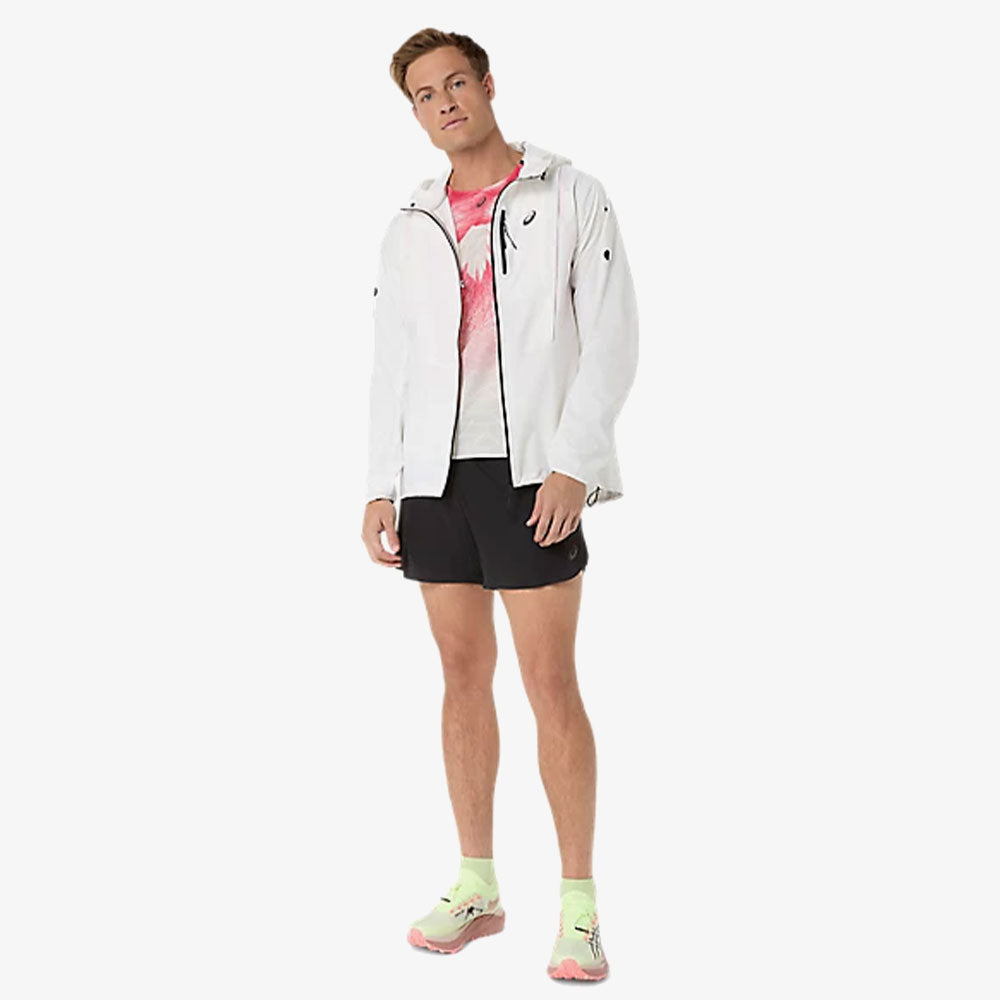 Asics Fujitrail Elite Graphic Ss Top Erkek Krem T-shirt