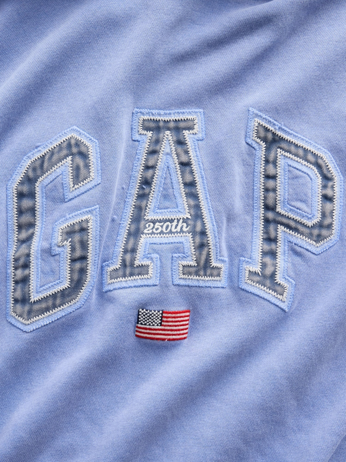 Açık Mavi Vintagesoft Oversized Americana Logo Sweatshirt