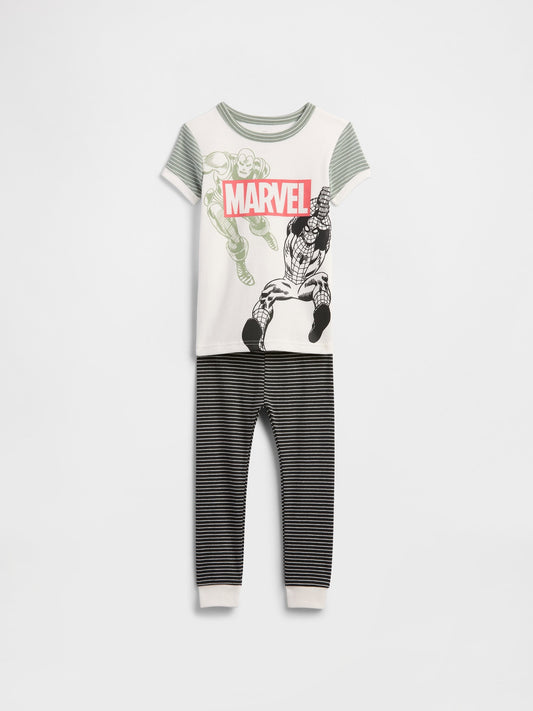Kırık Beyaz Spiderman Desenli Set