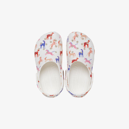 Crocs Classic Character Print K Çocuk Beyaz Terlik