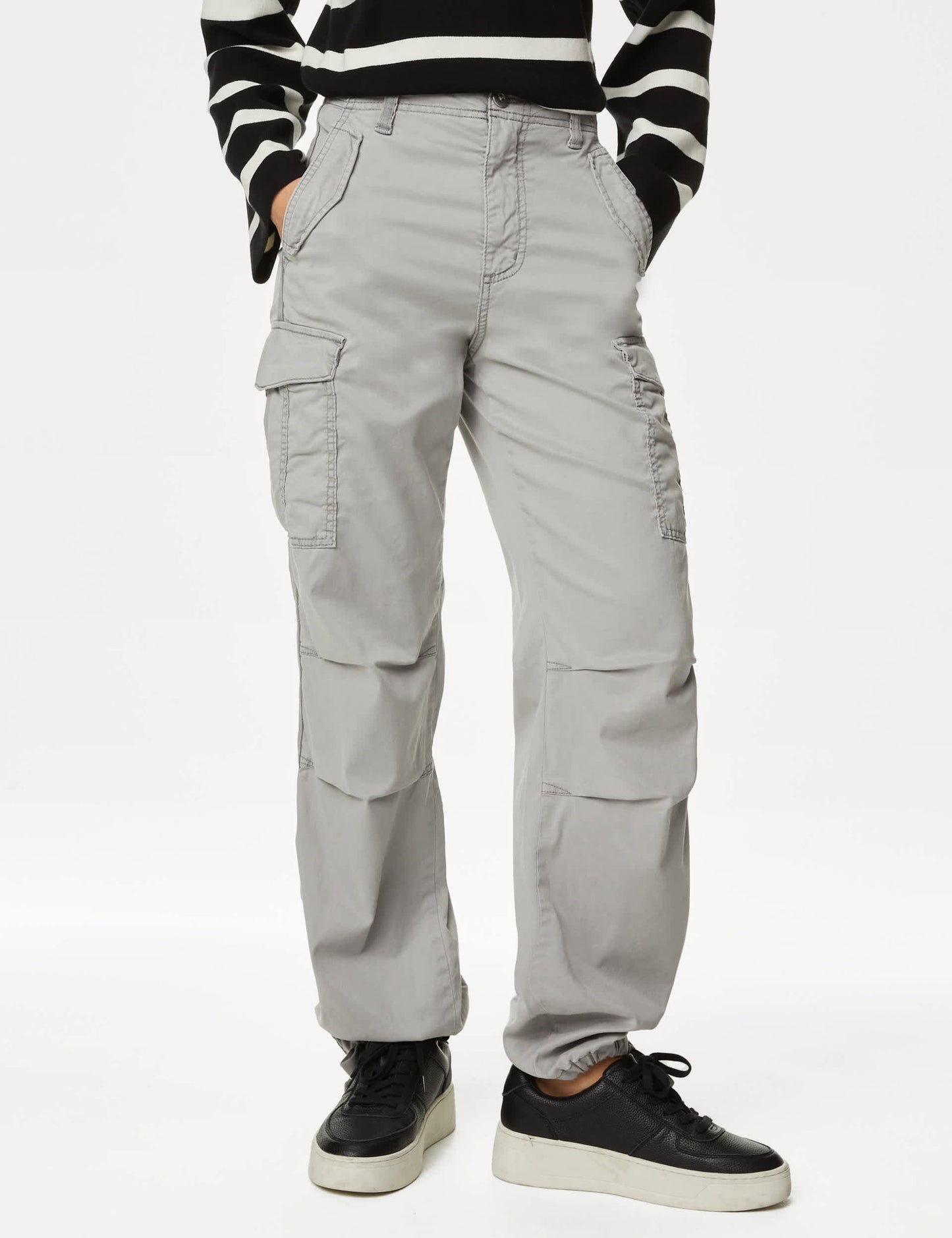 Lyocell™ Straight Leg Kargo Pantolon