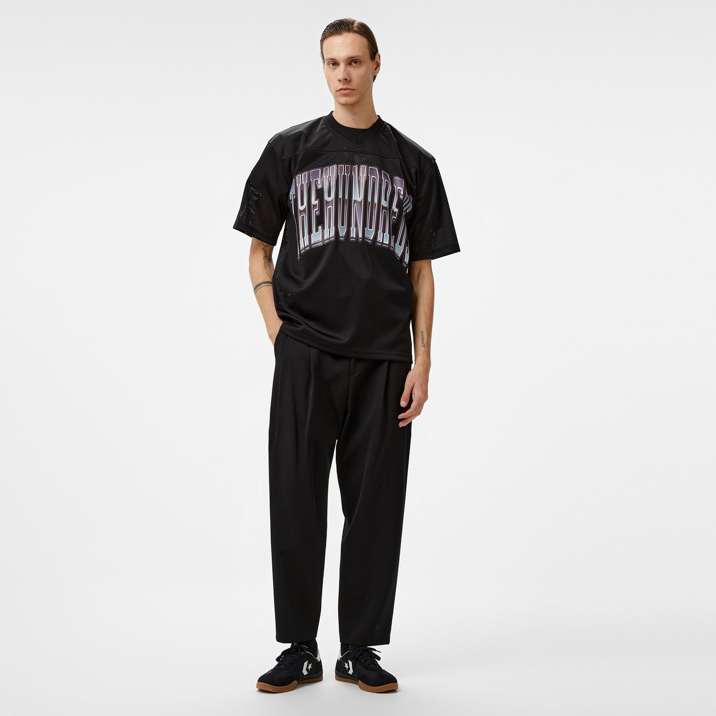 The Hundreds Division Football Jersey Erkek Siyah T-shirt