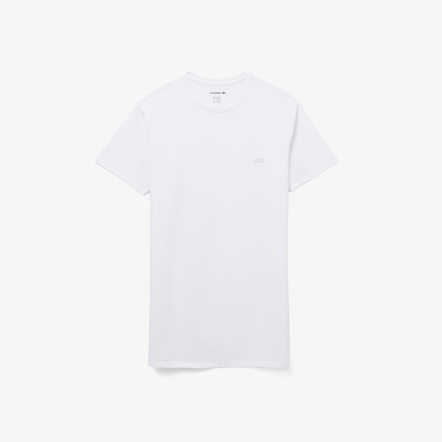 Lacoste Erkek Slim Fit Bisiklet Yaka Beyaz T-shirt