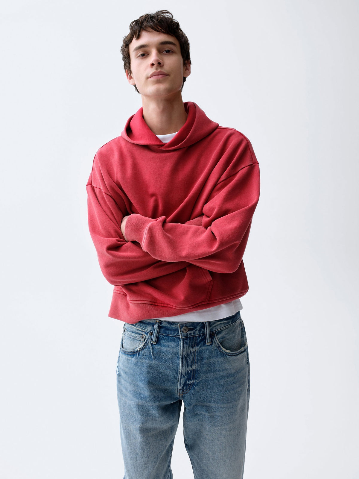 Kırmızı Heavyweight Oversized Sweatshirt