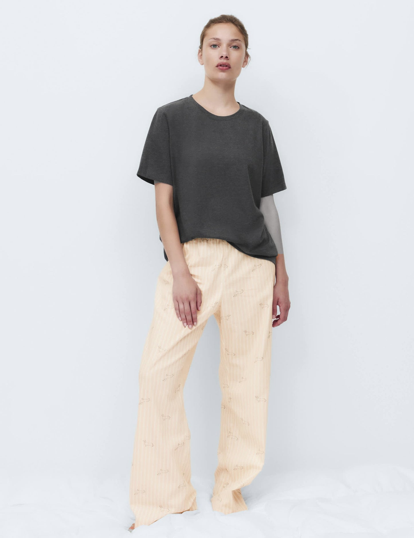 Desenli Pijama Takımı