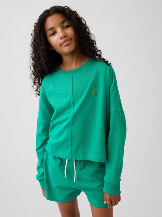 Yeşil Heavyweight Oversized Seam T-shirt