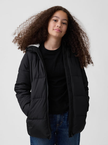 Siyah Şişme Puffer Mont