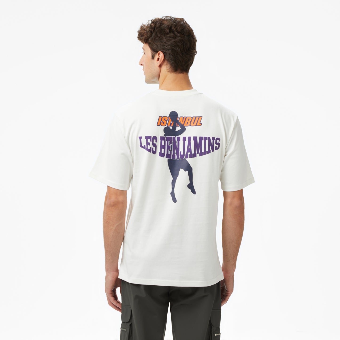 Les Benjamins Essentials 710 Erkek Beyaz T-shirt