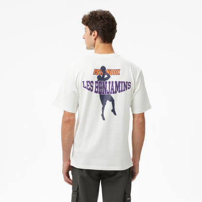 Les Benjamins Essentials 710 Erkek Beyaz T-shirt