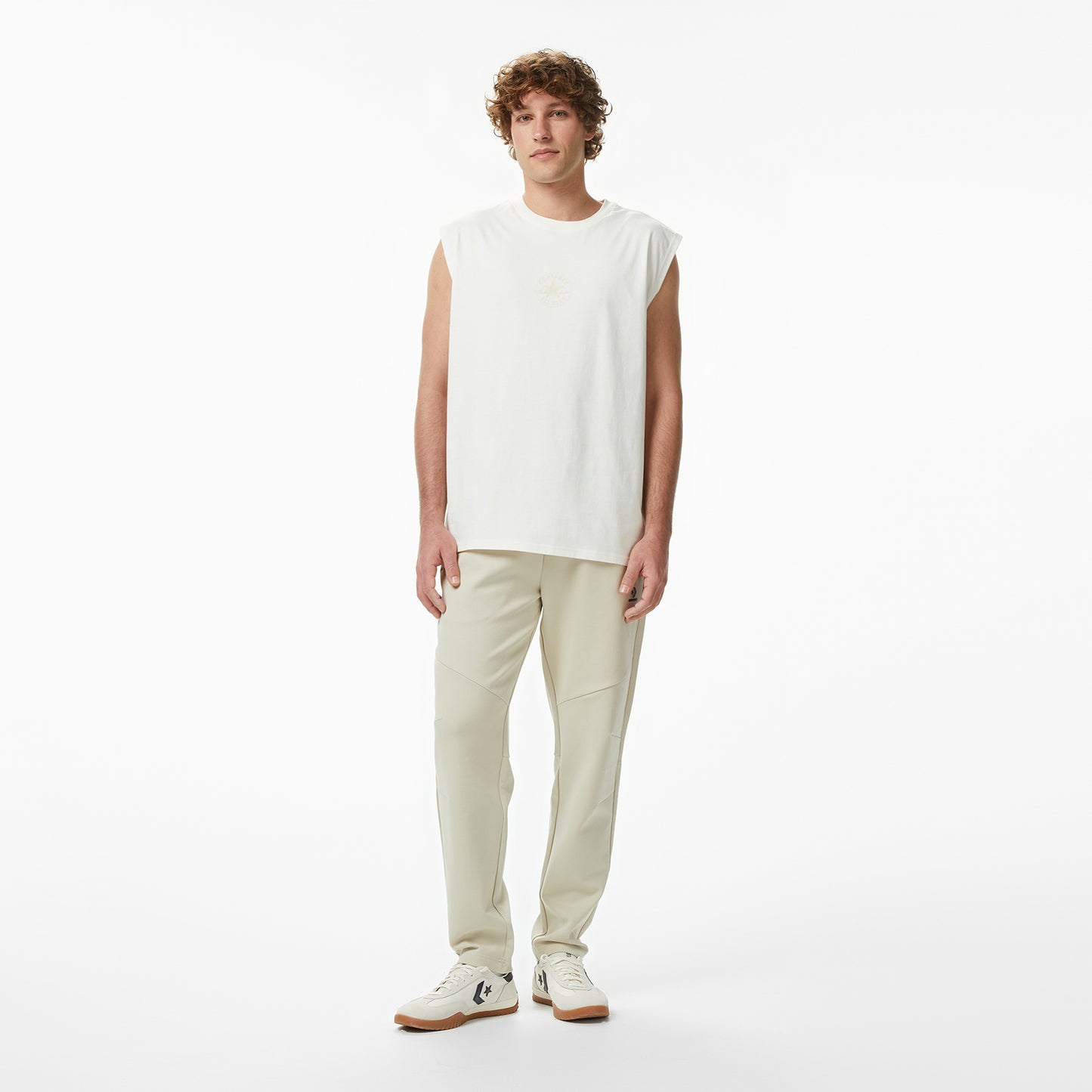 Converse Erkek Krem T-shirt