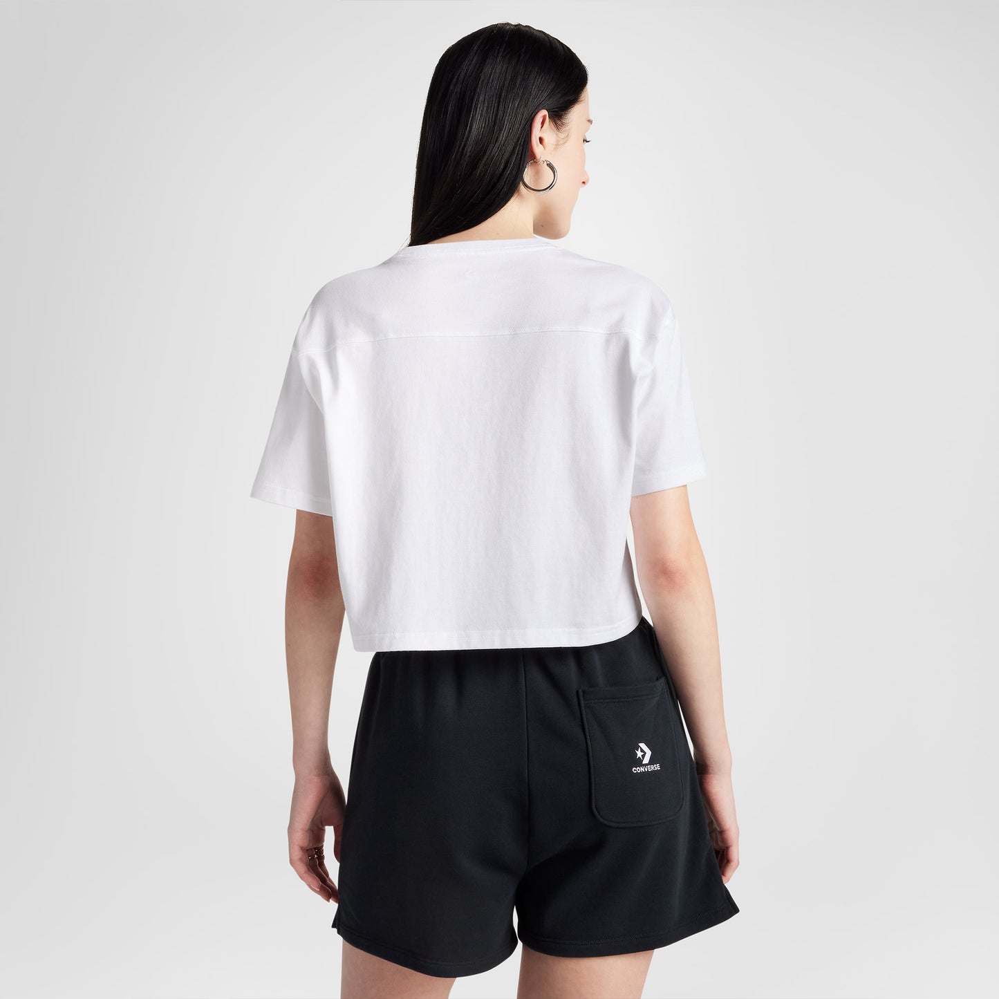 Converse Sporty Boxy Kadın Beyaz T-shirt