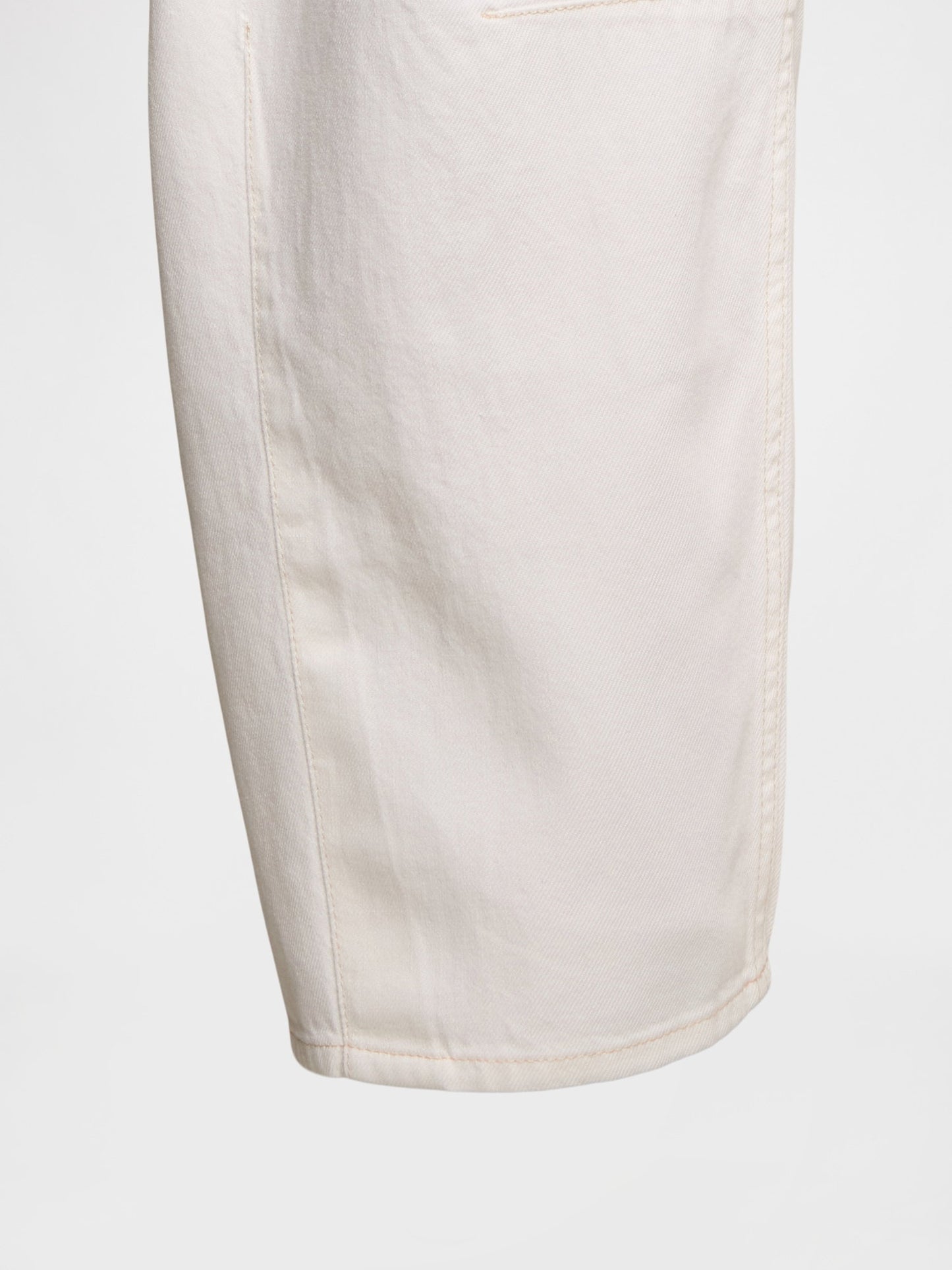 Kırık Beyaz High Rise Ultrasoft Horseshoe Jean Pantolon