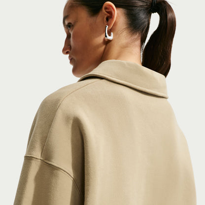 Nike Studio Fleece Kadın Krem Eşofman Üstü
