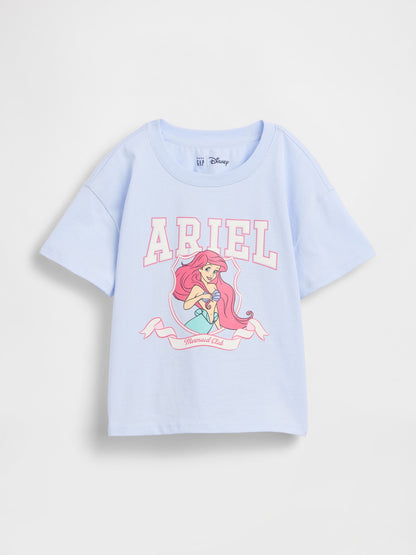 Açık Mavi Grafik Baskılı T-shirt