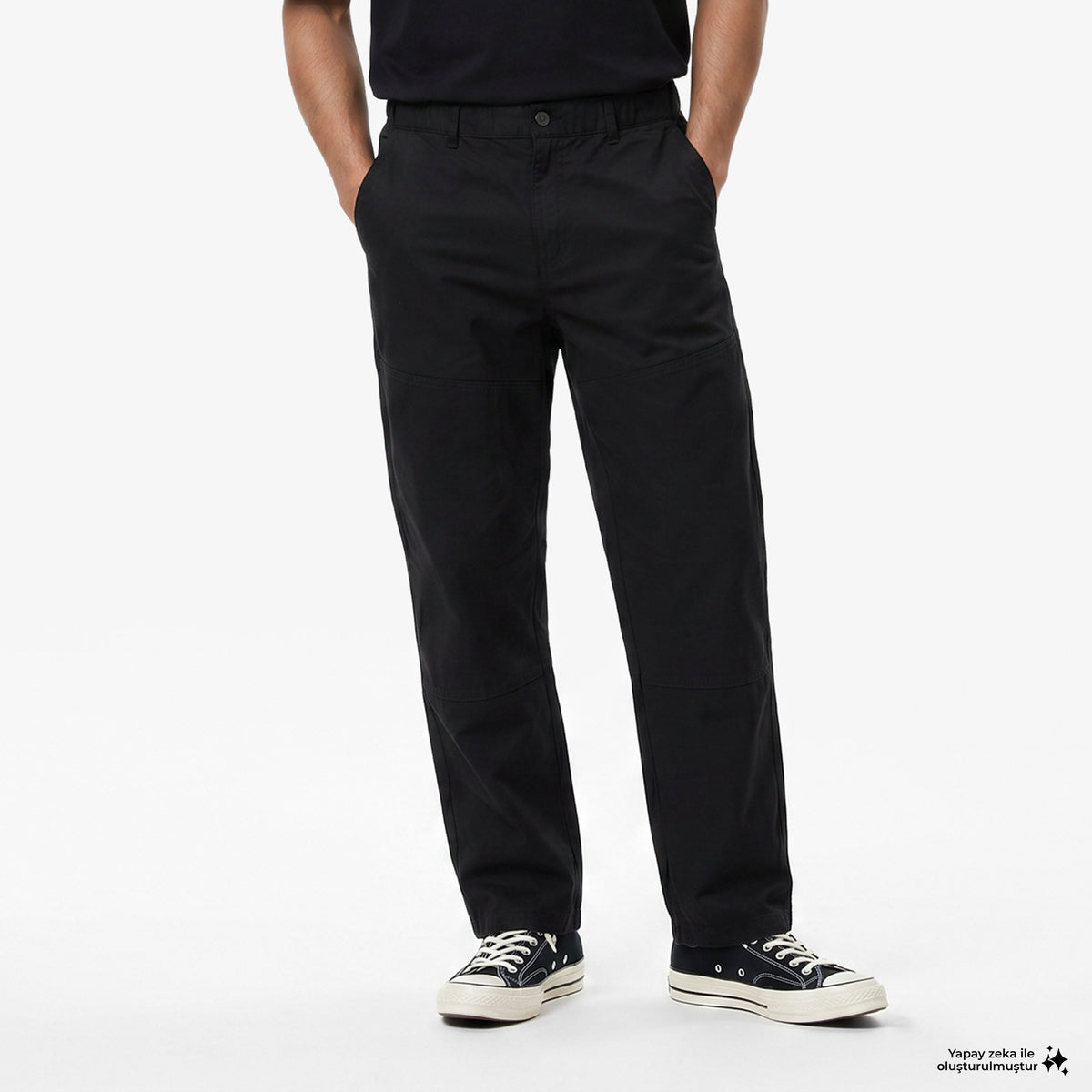 Unıted4 Regular Fit Erkek Siyah Pantolon