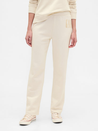 Krem Gap Logo Pull-on Slim Eşofman Altı