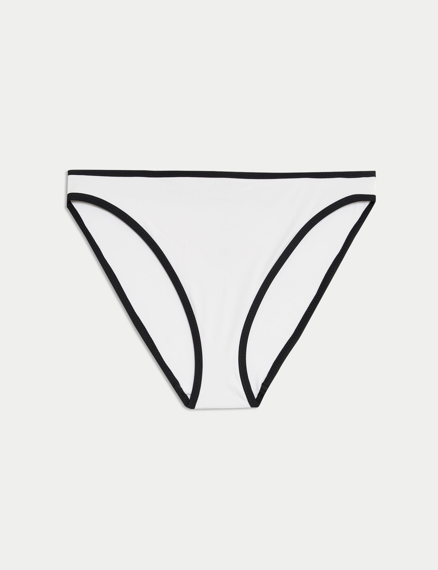 Kontrast Şerit Detaylı Yüksek Kesim Bikini Altı