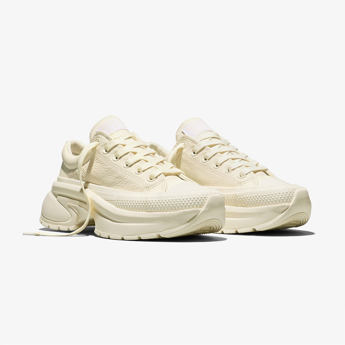 Converse Run Star Crush Deri Unisex Krem Sneaker