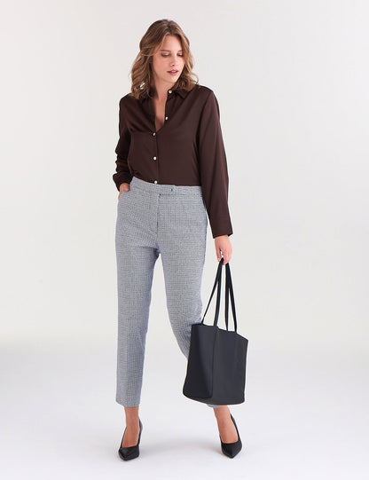 Yüksek Bel Slim Fit Pantolon