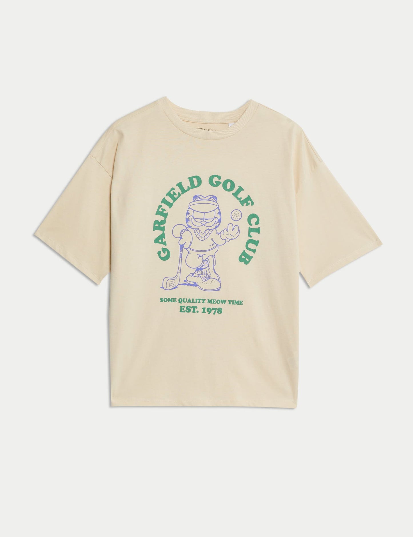 %100 Pamuk Garfield™ Golf Tişörtü (6–16 Yaş)