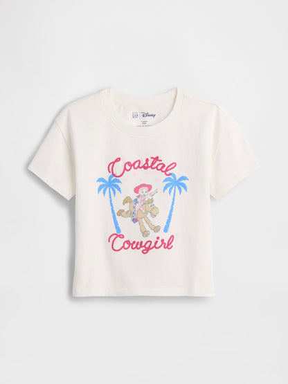 Beyaz Grafik Baskılı T-shirt