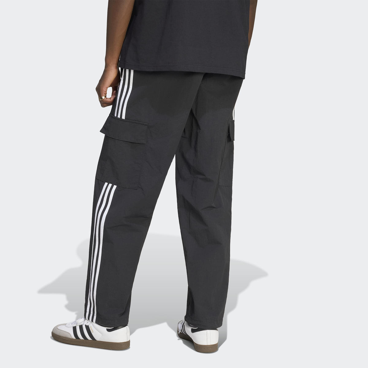 Adidas 3-stripes Cargo Erkek Siyah Eşofman Altı
