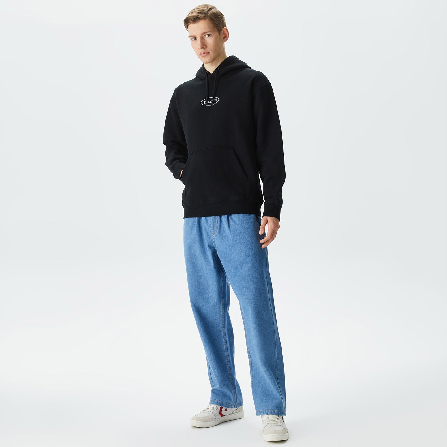 Huf Gundam Wing Pullover Erkek Siyah Hoodie