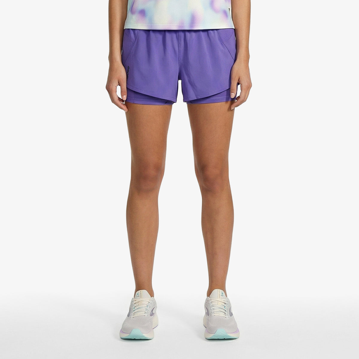 Brooks Dash 2-in-1 Kadın Mor Şort