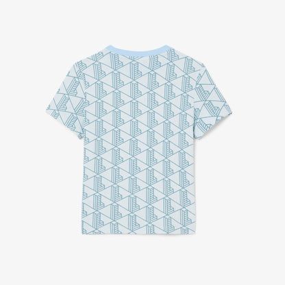 Lacoste Relaxed Fit Monogram Çocuk Mavi T-shirt