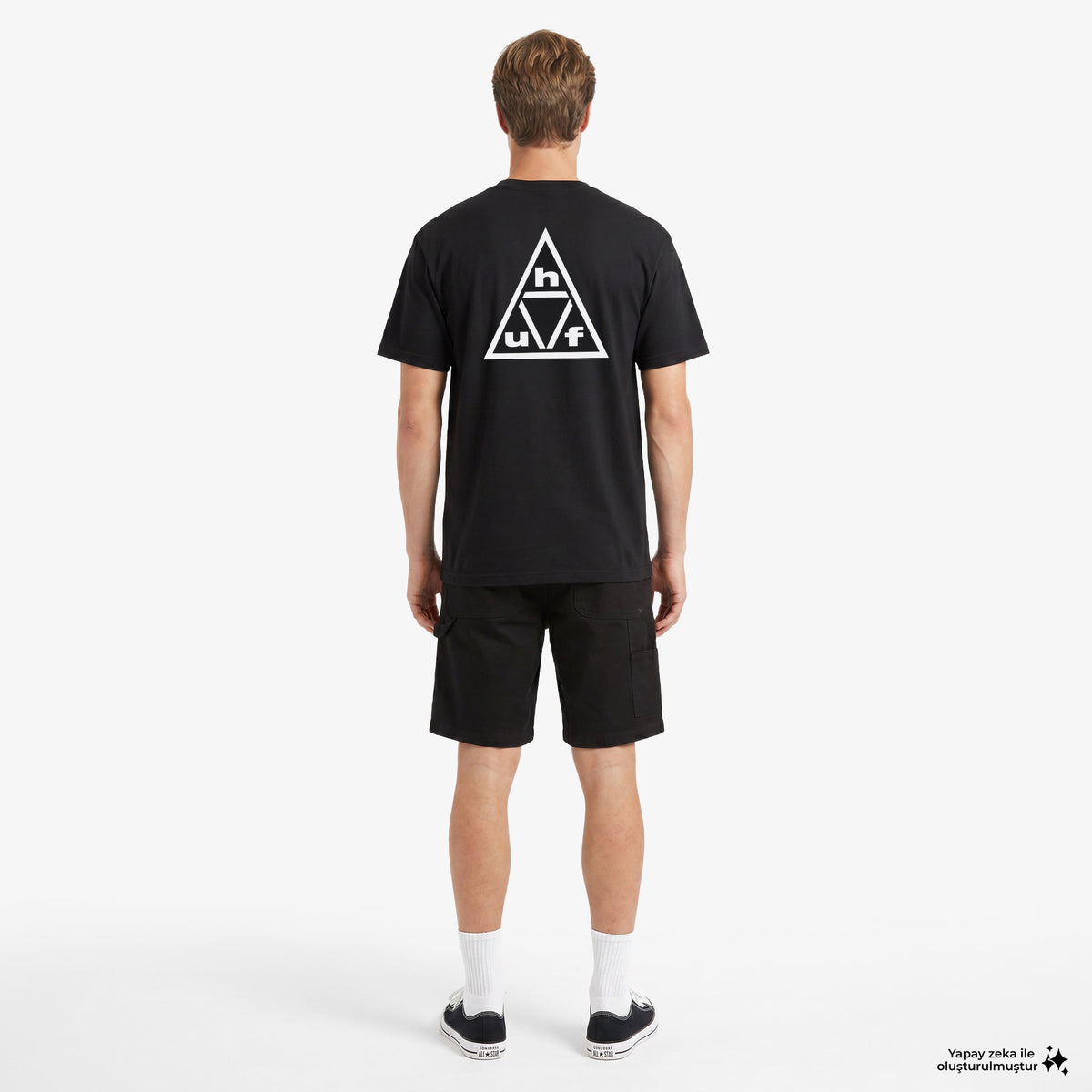Huf Triple Triangle Ss Erkek Beyaz T-shirt