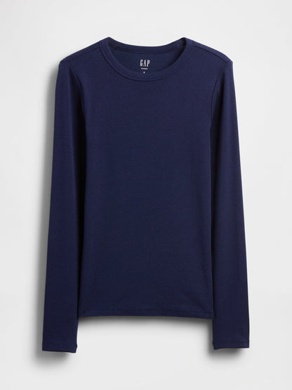Lacivert Modern Shrunken T-shirt