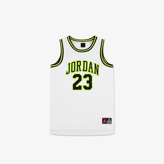 Jordan 23 Jersey Çocuk Beyaz Basketbol Forması