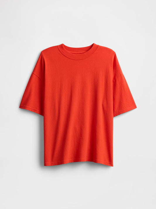 Kırmızı Gap Logo Relaxed T-shirt
