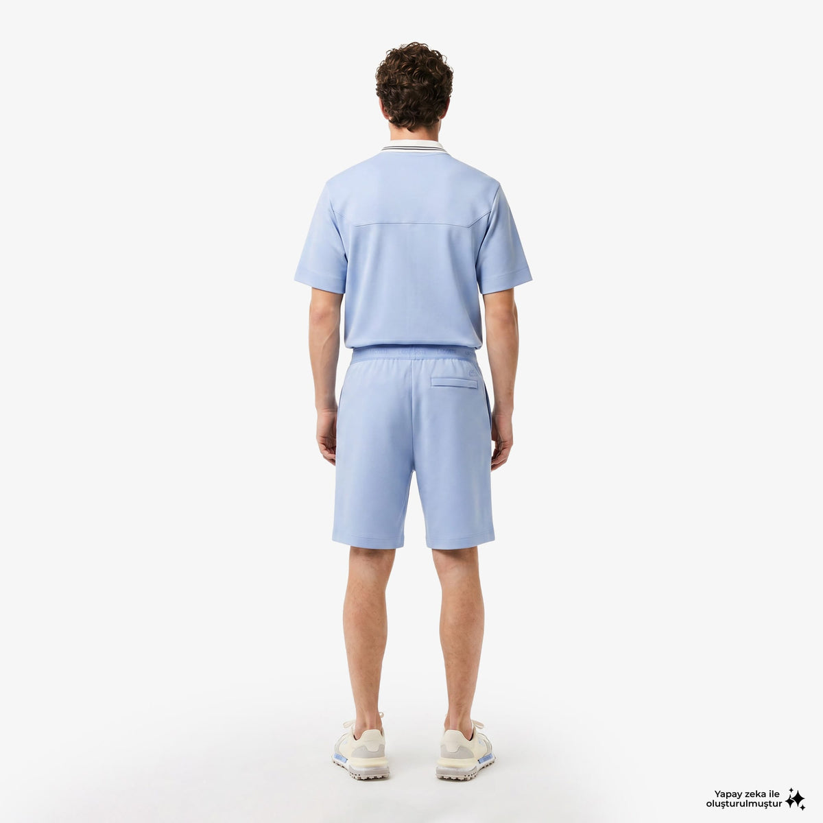 House Of Superstep X Lacoste Kapsul Koleksiyon Erkek Mavi Şort