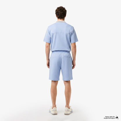 House Of Superstep X Lacoste Kapsul Koleksiyon Erkek Mavi Şort