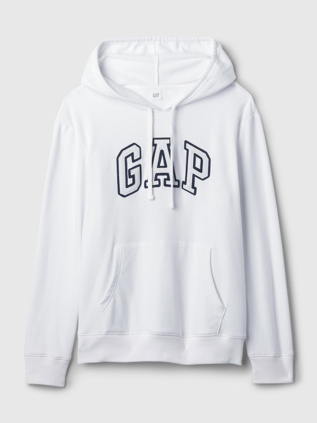 Beyaz Gap Logo Havlu Kumaş Sweatshirt