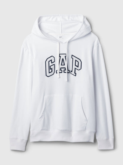 Beyaz Gap Logo Havlu Kumaş Sweatshirt