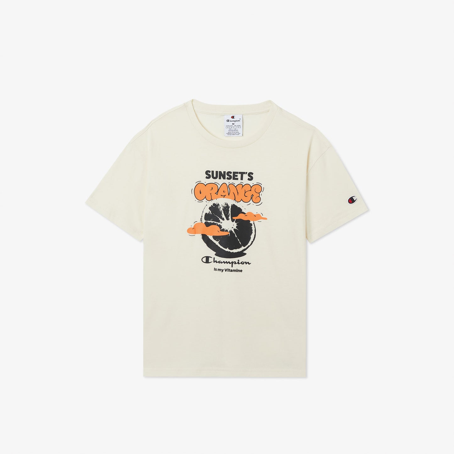 Champion Crewneck Çocuk Beyaz T-shirt