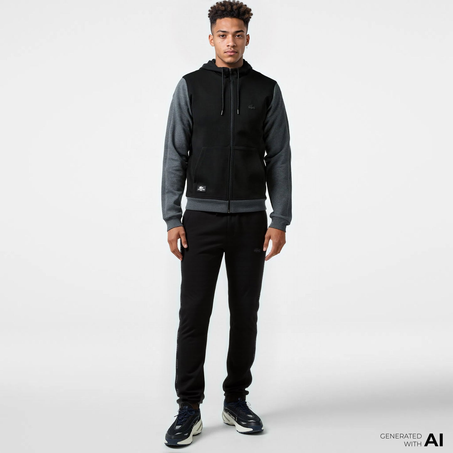 Lacoste Erkek Relaxed Fit Siyah Eşofman Altı