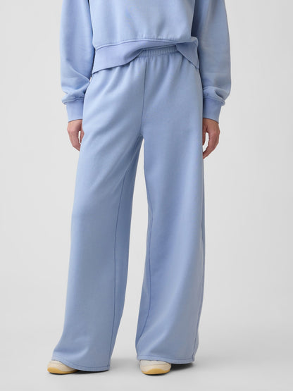 Açık Mavi Vintagesoft Baggy Wide-leg Eşofman Altı