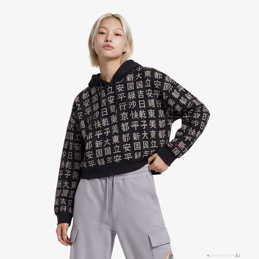 Unıted4 Regular Fit Kadın Siyah Sweatshirt